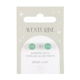 Aventurine Semi Precious Crystal Earrings