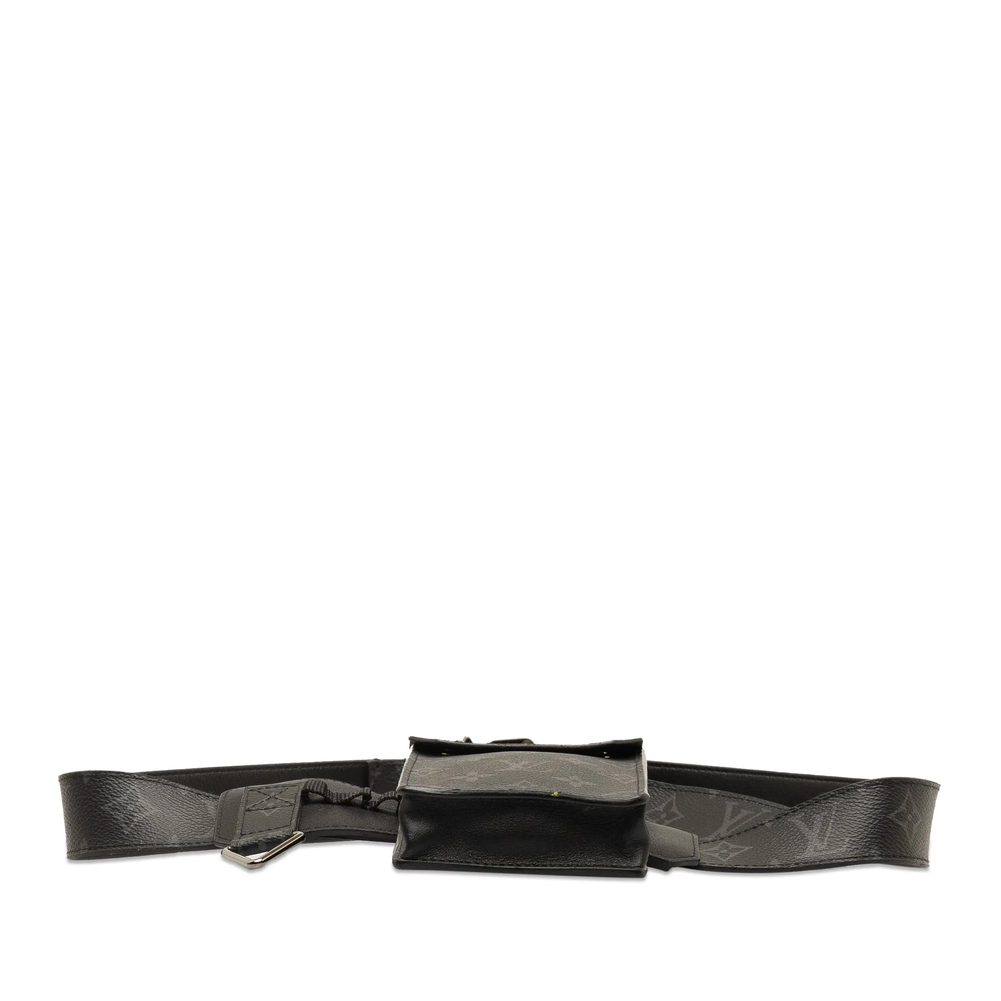 Black Louis Vuitton Monogram Eclipse Utility Side Bag Belt