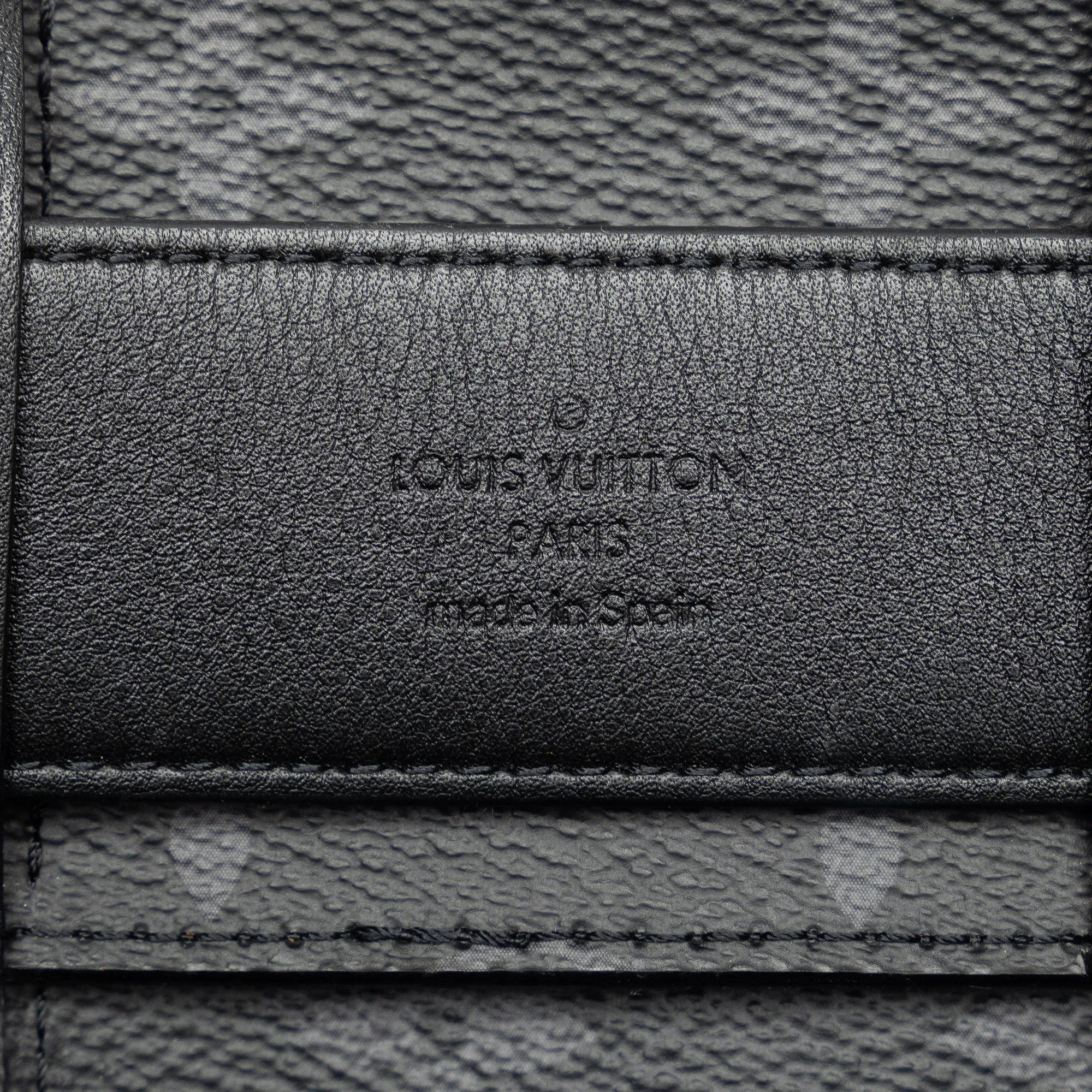 Black Louis Vuitton Monogram Eclipse Utility Side Bag Belt