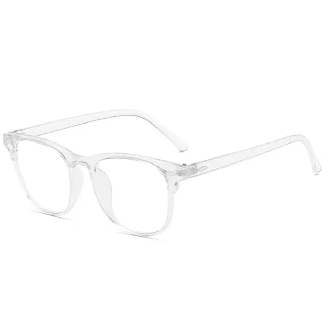 Blue Light Blocking Transparent Green Eyeglasses