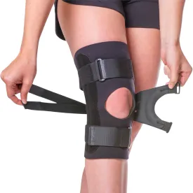BraceAbility J Patella Knee Brace - Lateral Patellar Stabilizer with Medial and J-Lat Support Straps for Dislocation, Subluxation, Patellofemoral Pain, Left or Right Kneecap Tracking (XL)