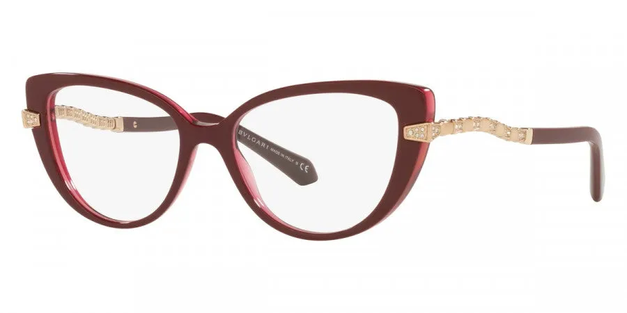 Bulgari Women's 52 mm Bordeaux On Transparent Opticals BV4199B-5469-52