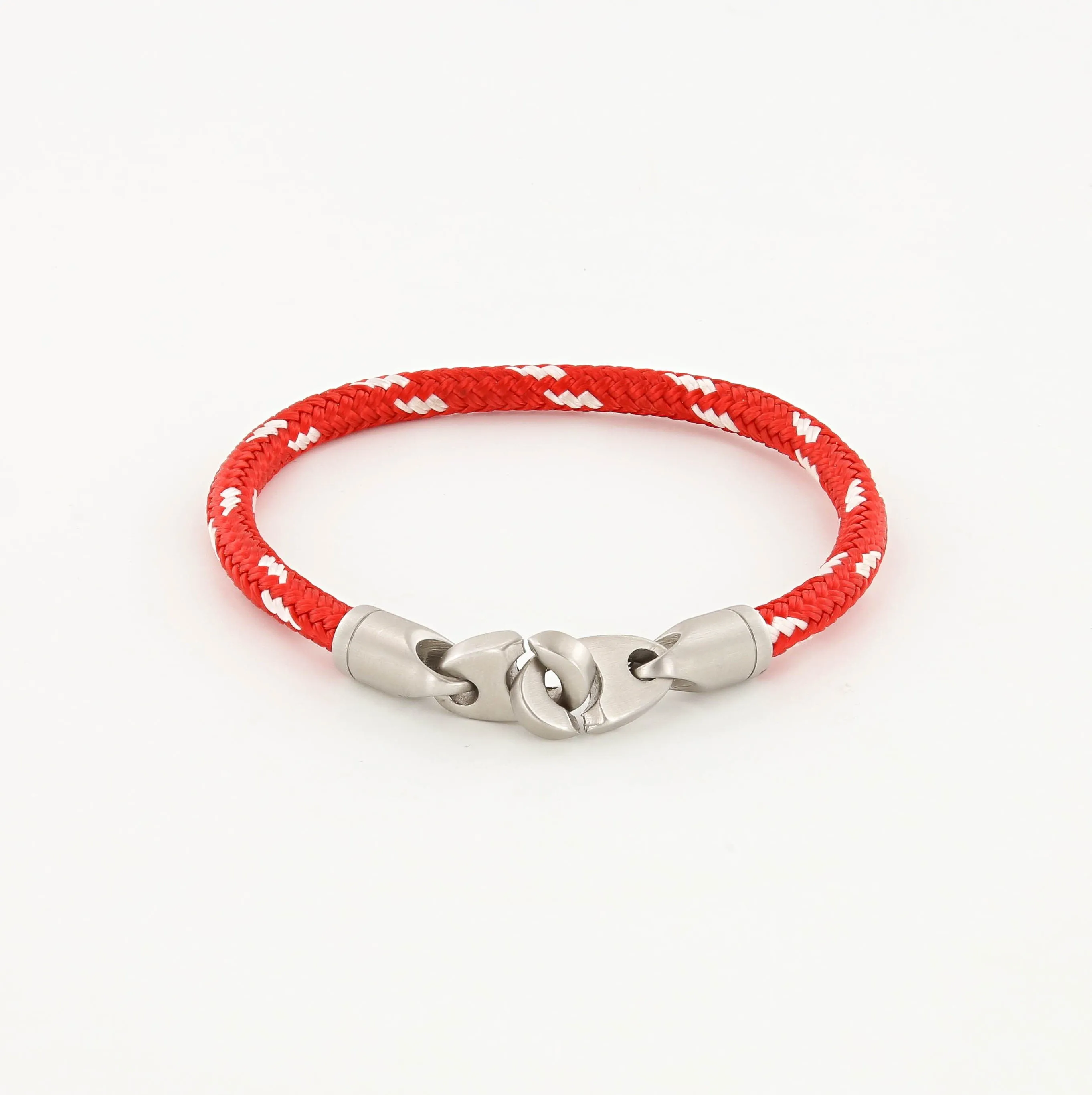 Contender Single Wrap Rope Bracelet with Stainless Steel Brummels