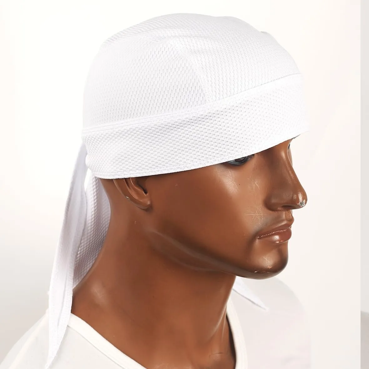 Cooling Helmet Liner Do Rag Skull Cap for Men Sweat Cycling Beanie - Pirate Bandana 2Pcs