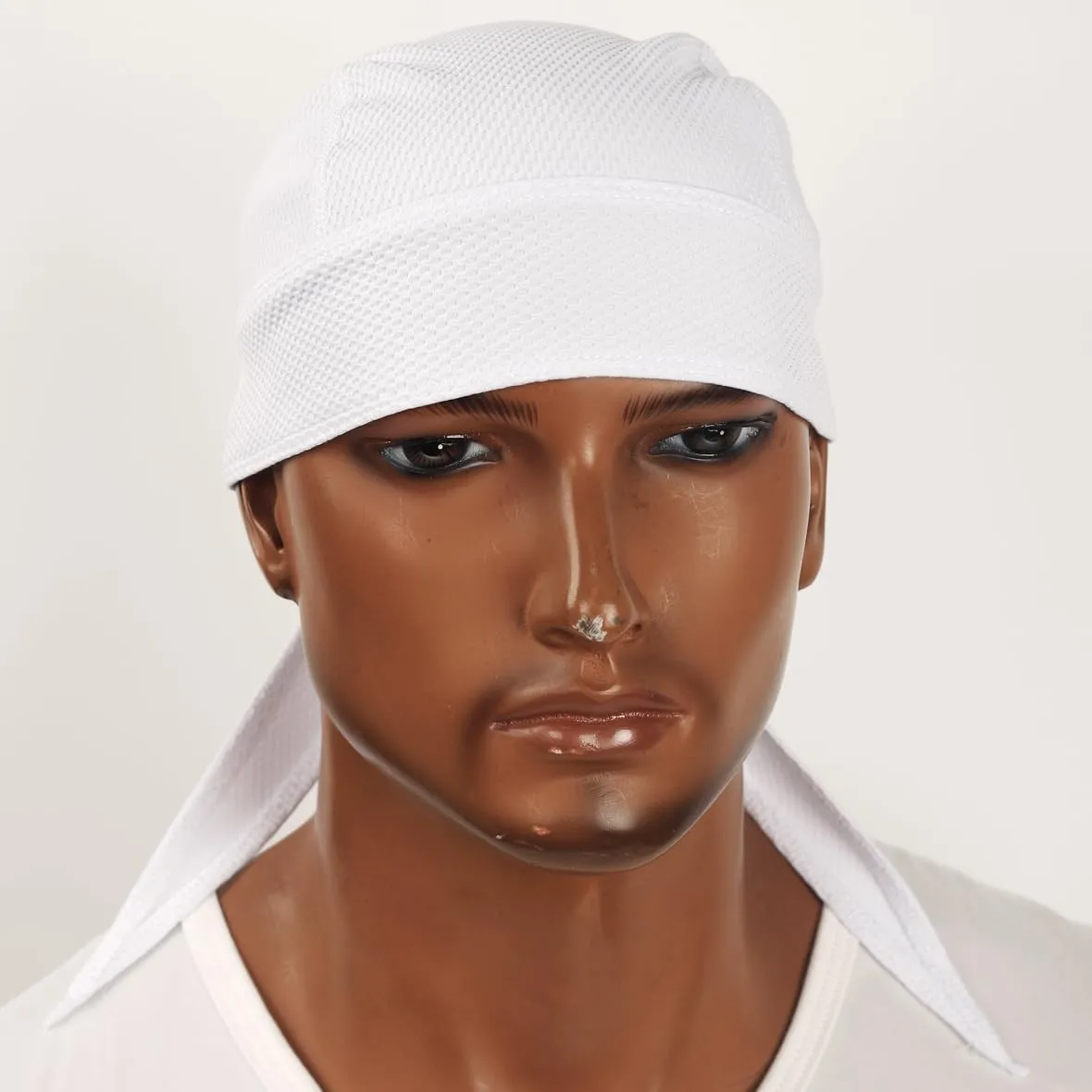 Cooling Helmet Liner Do Rag Skull Cap for Men Sweat Cycling Beanie - Pirate Bandana 2Pcs