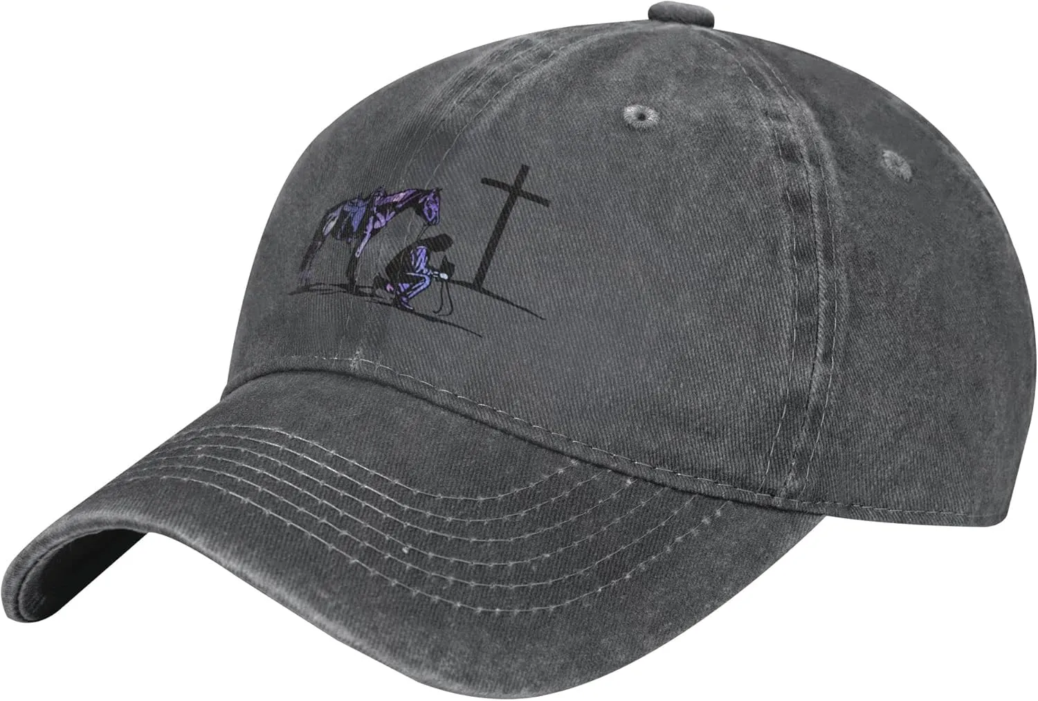 Cowboy Horse Prayer Unisex Adult Baseball Hat Sports Outdoor Cowboy Cap for Men and Women Snapback