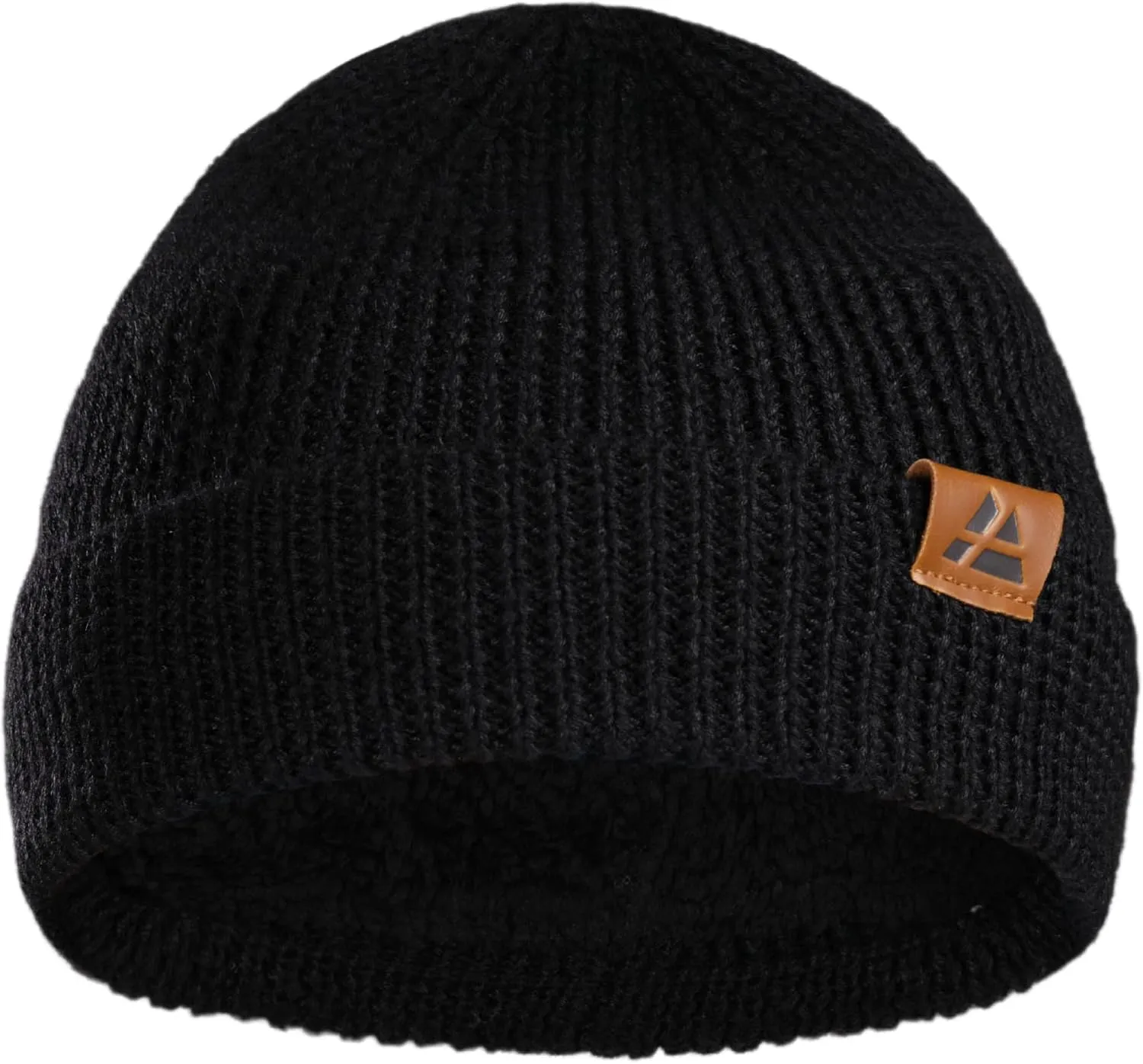 DANISH ENDURANCE Merino Wool Beanie for Men & Women, Fleece Lined Hat, Soft, Stretchy, Fisherman Beanie, Warm Wool Hat