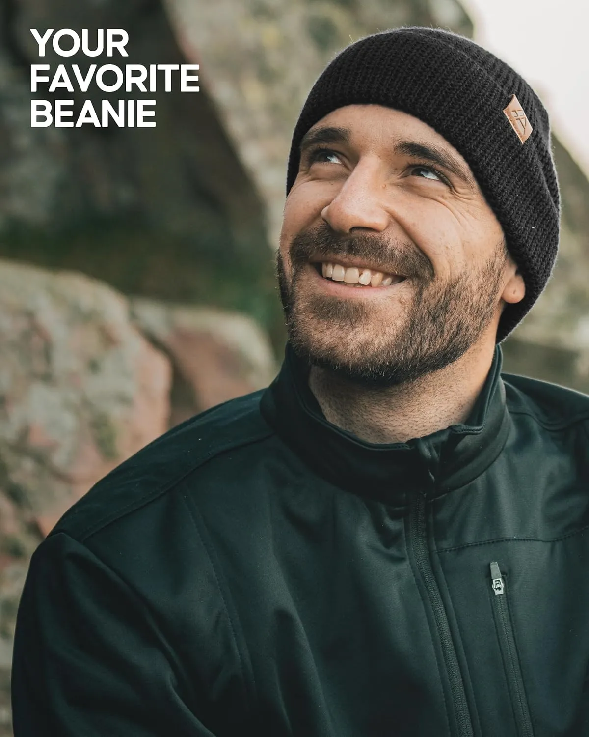 DANISH ENDURANCE Merino Wool Beanie for Men & Women, Fleece Lined Hat, Soft, Stretchy, Fisherman Beanie, Warm Wool Hat