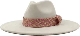 Decal Suede Hat Wide Brim Fedora Hat Men's and Women's Jazz Hat Suede Fedoras Sombrero 28 56-58cm