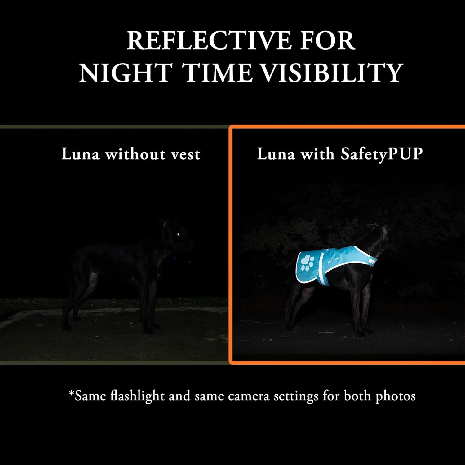 Dog Reflective Vest  Multiple Color Options with Hi-Vis Fluorescent Visibility Helping to Safeguard Your Pet On/Off Leash in Urban & Rural Areas