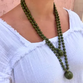 Double Bead Long Necklace