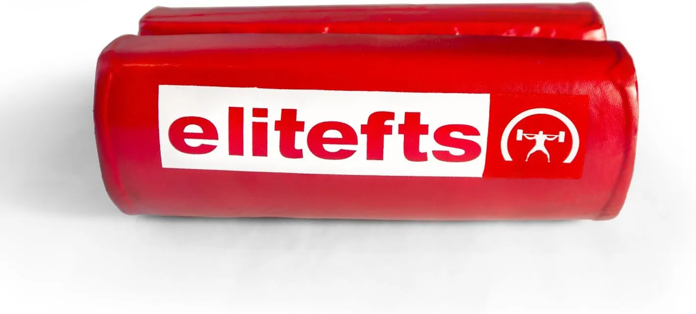 EliteFTS Red Shoulder Saver Pad: Protect Your Shoulders with a Smaller, Tightly-Locking, Portable, and Durable Bench Pad