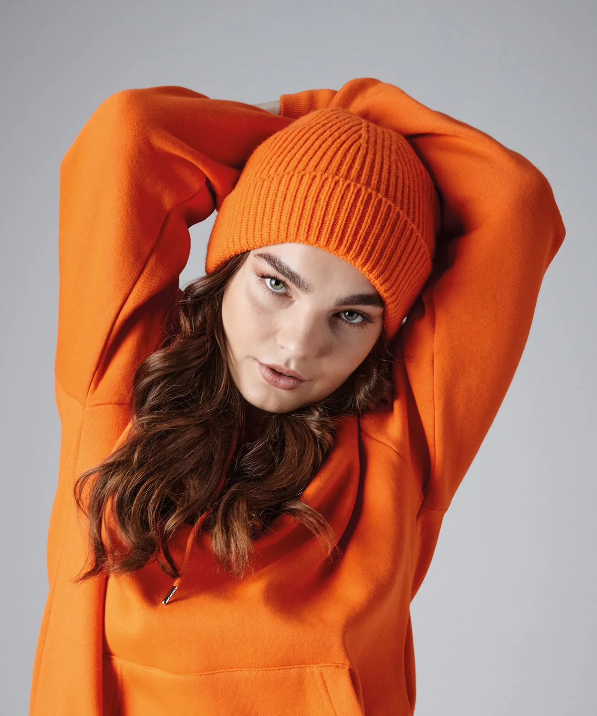 Engineered knit ribbed beanie | Ocean Green