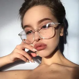 Fashion Transparent round glasses clear frame Eye Glasses Frame