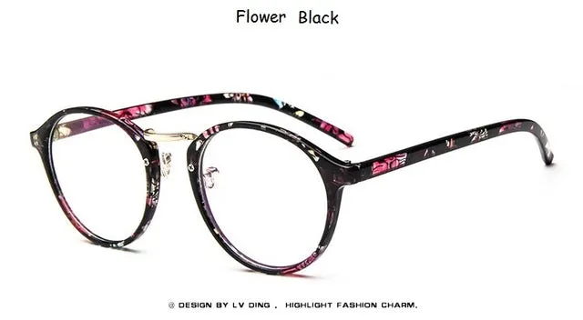 Fashion Transparent round glasses clear frame Eye Glasses Frame