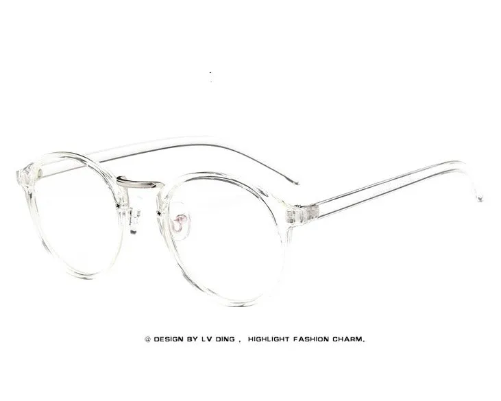 Fashion Transparent round glasses clear frame Eye Glasses Frame