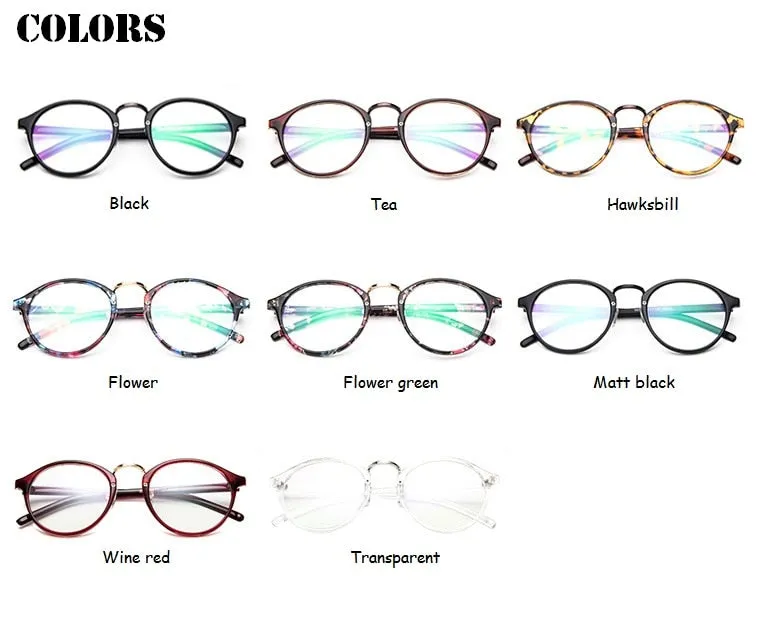 Fashion Transparent round glasses clear frame Eye Glasses Frame