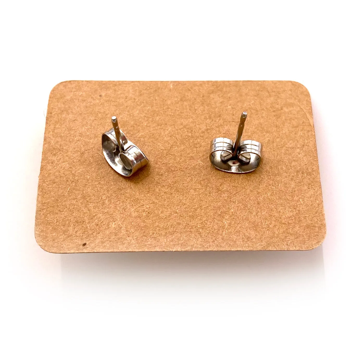 Gemstone Crystal Stud Earrings - Tiger's Eye - Handmade Jewelry Great gift