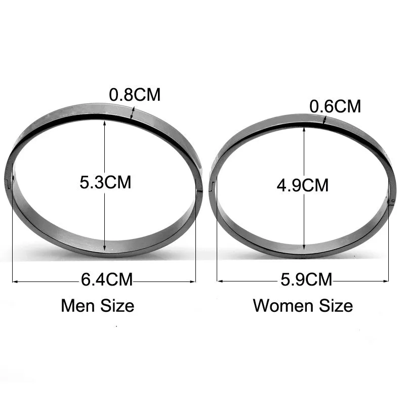 Hot Sell Couple Bracelet Cross Screw Gifts For Women Titanium Steel 18K Gold Plated Fashion Men Jewelry Love Bracelets & Bangles