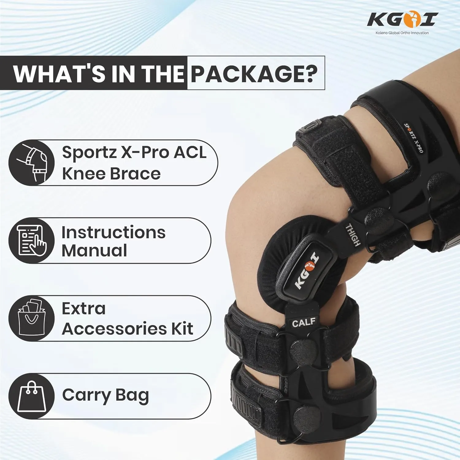 Knee Brace for Women & Men for Acl/Pcl/Mcl, Meniscus Tear, Ligament/Sports Injuries, Arthritis (OA), Knee Joint Pain Relief & Support (Black, Size-4) CHECK SIZE CHART FOR BEST FIT (PIC 2&3)