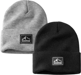 Knit Cuffed Beanie Warm Winter Hats Unisex Skull Knit Cap Fashion Ski Hat for Men and Women