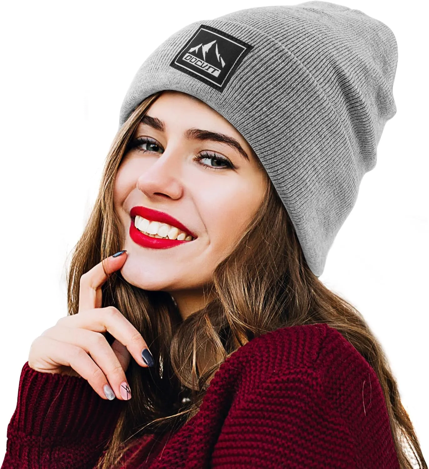 Knit Cuffed Beanie Warm Winter Hats Unisex Skull Knit Cap Fashion Ski Hat for Men and Women