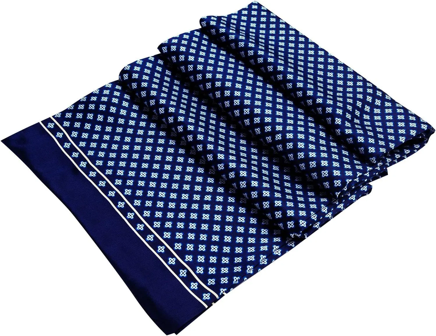 Lonxu Fashion Mens 100% Silk Long Scarf/Cravat Scarives Double Layer
