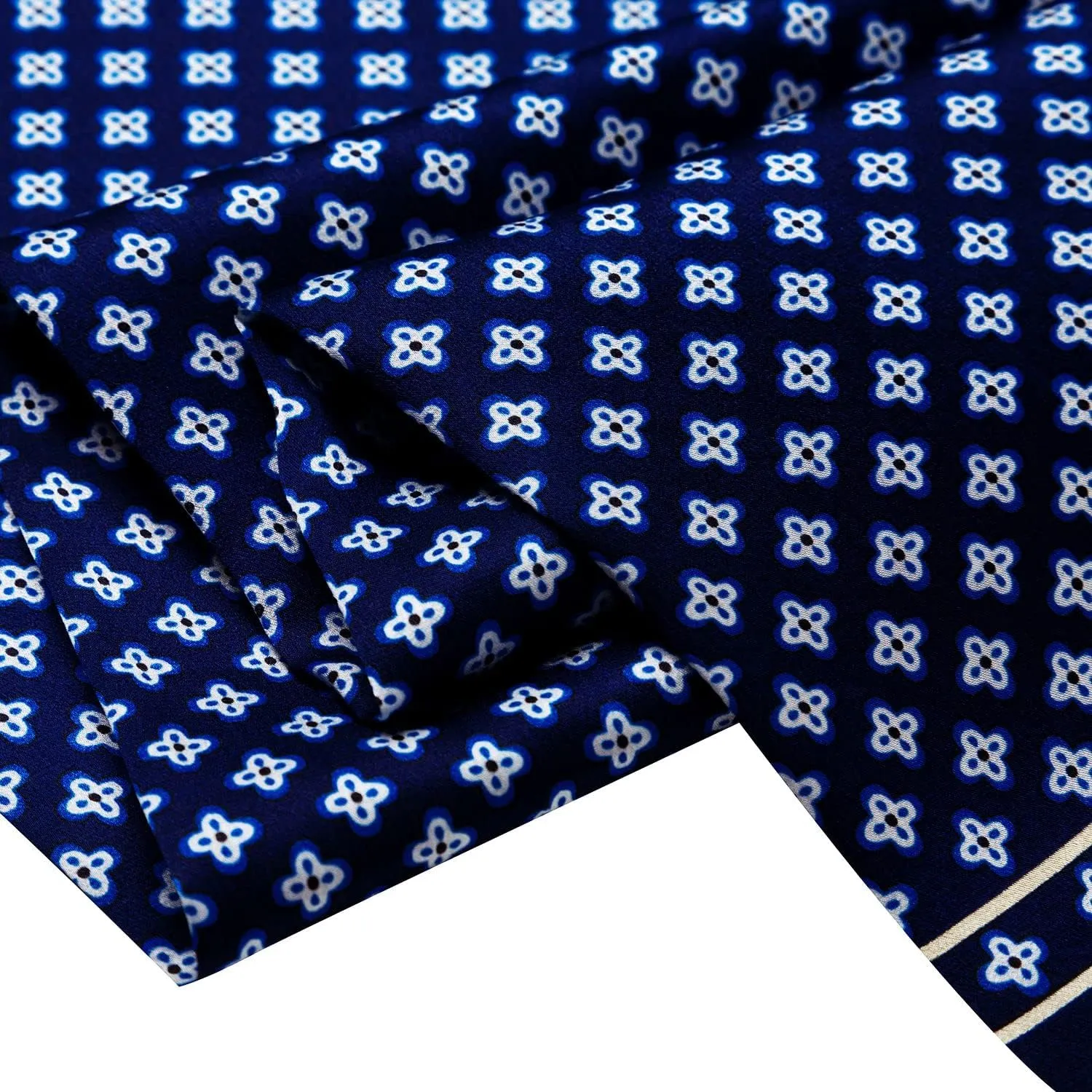 Lonxu Fashion Mens 100% Silk Long Scarf/Cravat Scarives Double Layer