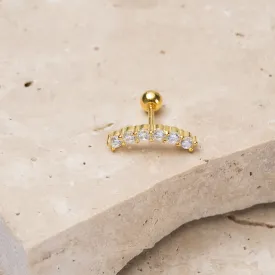 Luna 14k gold plated earring - single stud
