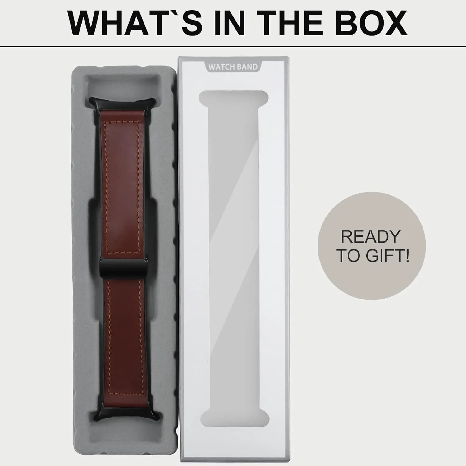 Magnetic Genuine Leather Watch Band Compatible with Google Pixel Watch 2 3 1 41mm Magnetic Buckle Design Adjustable Classic Wristbands Accessories Replacement Straps for Men and Women