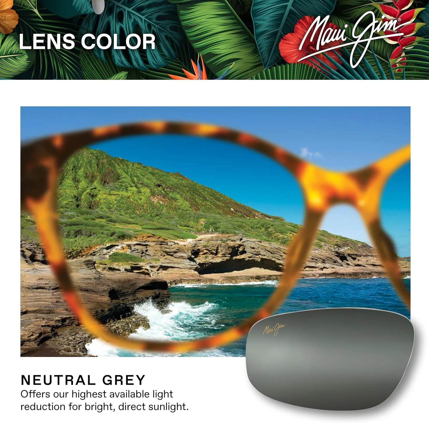 Maui Jim Women's 'Olu'Olu Polarized Cat Eye Sunglasses
