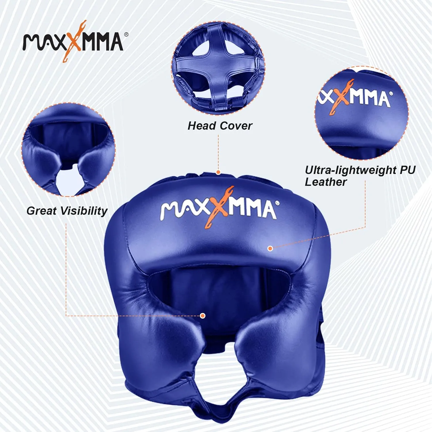 MaxxMMA Headgear L/XL Boxing MMA Training Kickboxing Sparring Karate Taekwondo