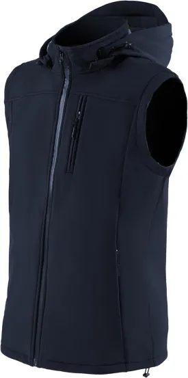 Men's Golf Vest Windproof Softshell Vest Running Outerwear Fleece Lined Sleeveless Jacket for Hiking Travel