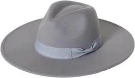 Men's Soft Fedora Hat Jazz Hat Bow Top Hat Panama Cap Large Brim Jazz Fedoras Hat 17 56-58cm, Medium