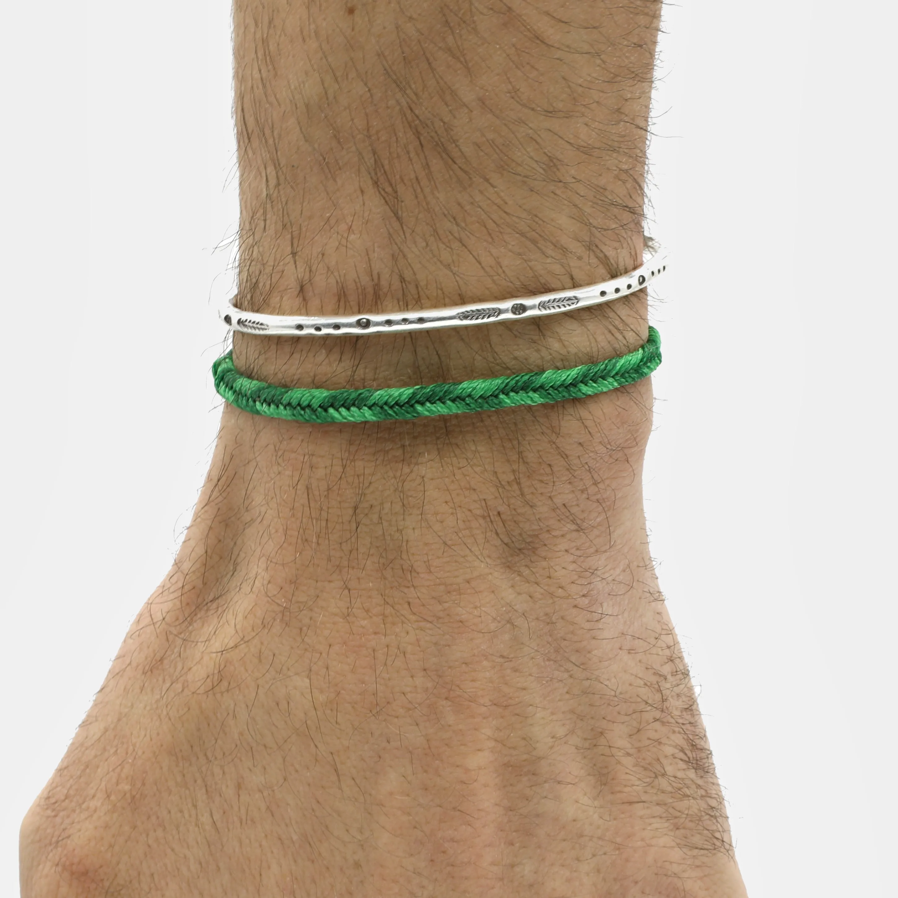 Mini Braided "Java" Bracelet (Military Green)