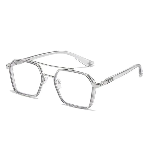 NEW Double Bridge Square Anti-Blue Light Glasses