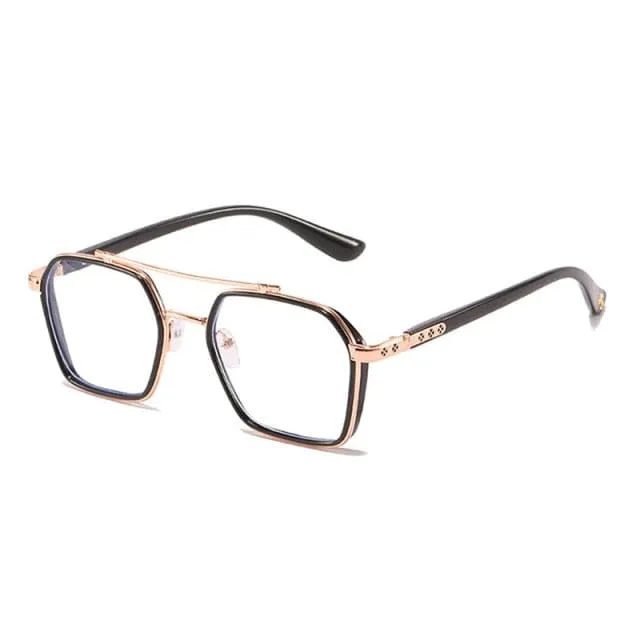 NEW Double Bridge Square Anti-Blue Light Glasses