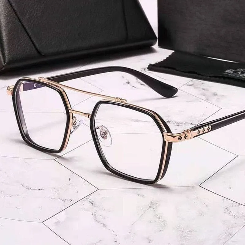 NEW Double Bridge Square Anti-Blue Light Glasses