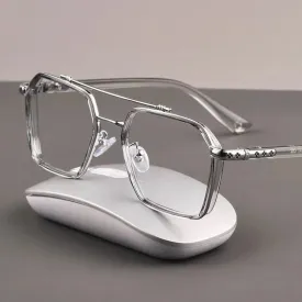 NEW Double Bridge Square Anti-Blue Light Glasses