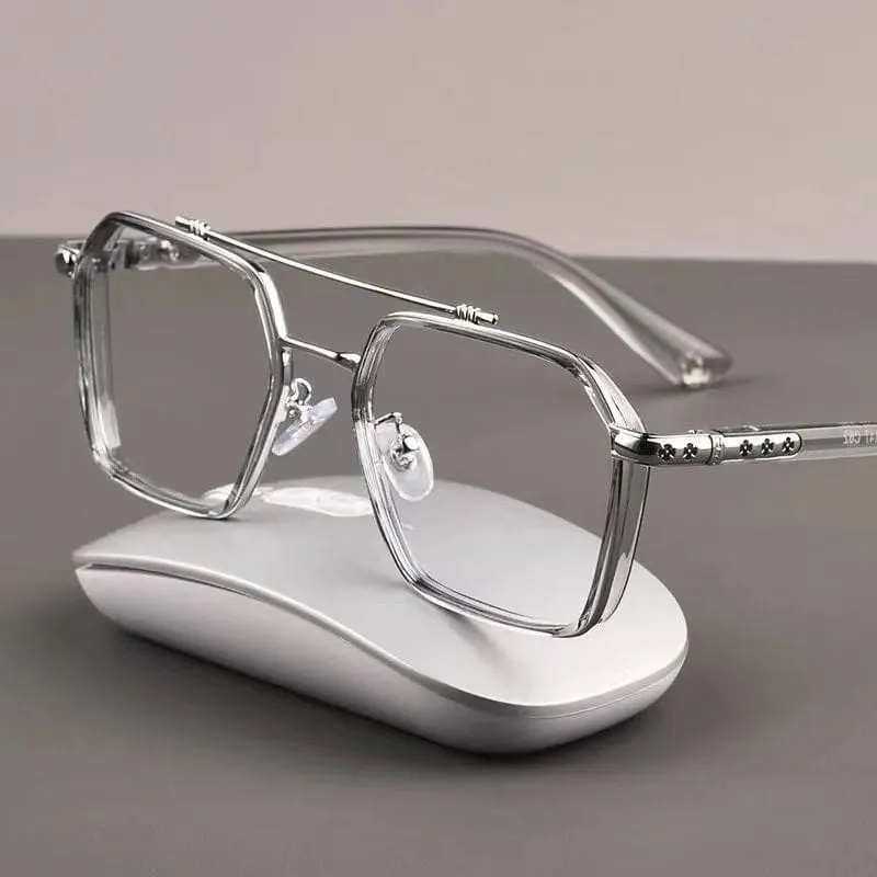 NEW Double Bridge Square Anti-Blue Light Glasses