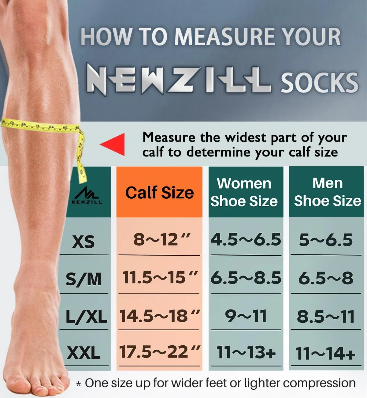 NEWZILL Medical Compression Socks for Women & Men Circulation 20-30 mmHg, Best for Running Athletic Hiking Travel Flight Nurses