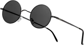NIEEPA Vintage Small Round Polarized Hippie Sunglasses for Men Women Circle Sun Glasses NP1002