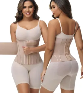 SHAPSHE Waist Trainer for Women Tummy Control Waist Cincher Workout Corset Shapewear Body Shaper With Hooks
