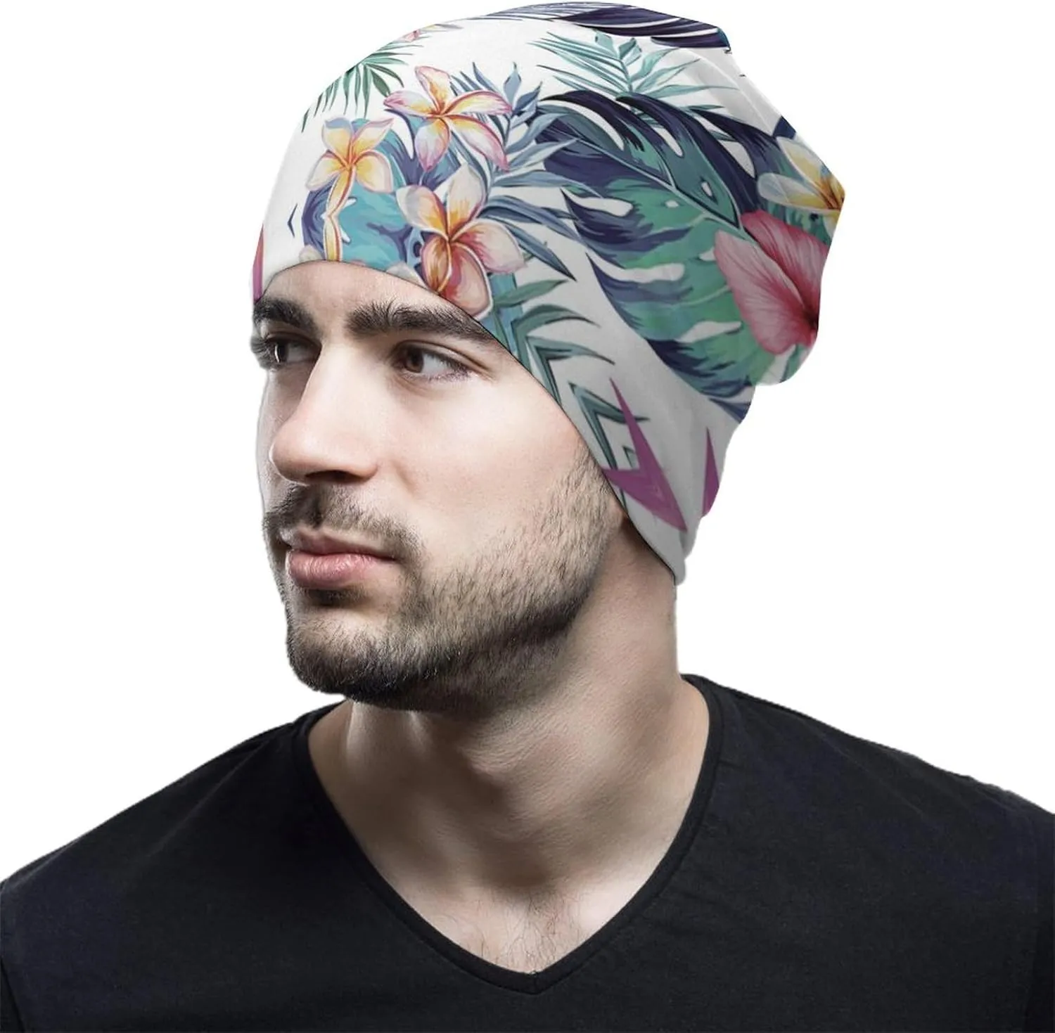 Skull Cap Beanie for Men Women, Soft Knit Chemo Hat for Hair Loss, Winter Warm Slouchy Beanie: Adjustable Size