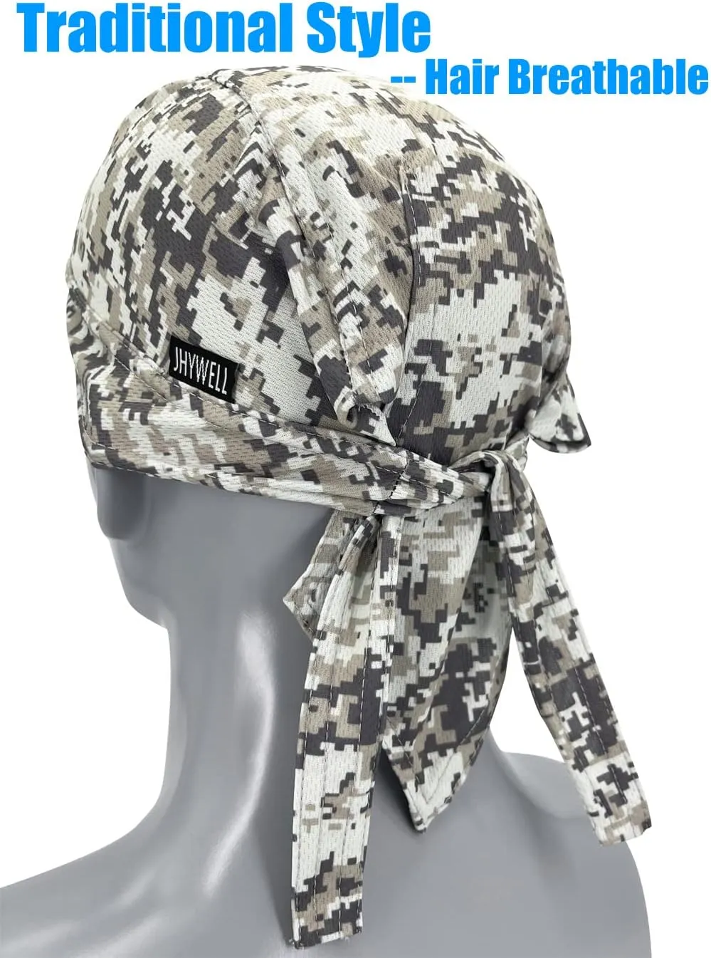 Sweat Wicking Doo Rag Cooling Dew Rag Helmet Liner Large Motorcycle Do Rags Head Wrap Bandana Skull Caps for Men and Women