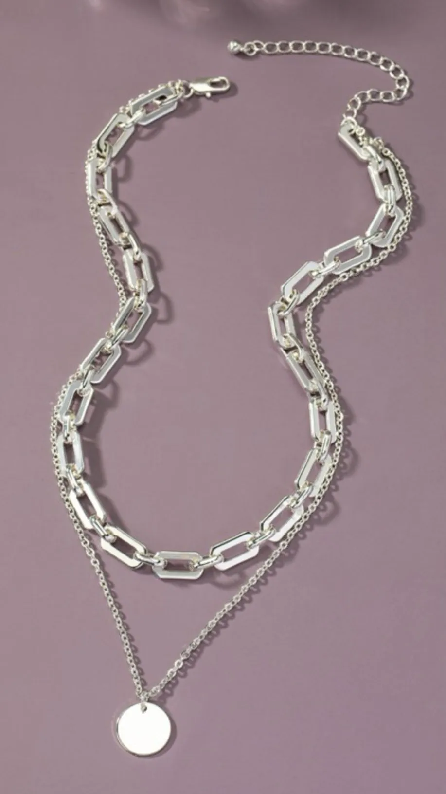 Touch Of Personality Necklace-Silver