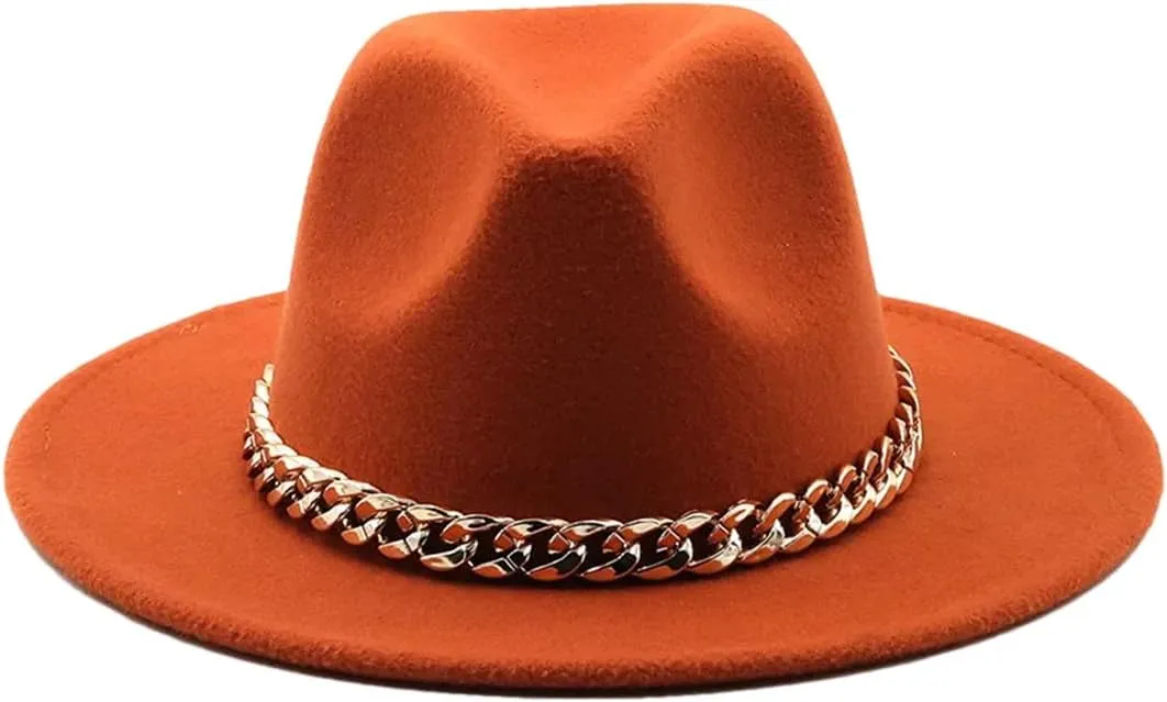 Unisex British Fedora Hats Jazz Hat European Us Wide Brim Fashion Vintage Party Church Hat