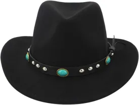 Unisex Solid Retro Fedora Roll up Wide Brim Hat Jazz Hat Dance Bridal Fashion Hat for Women Men