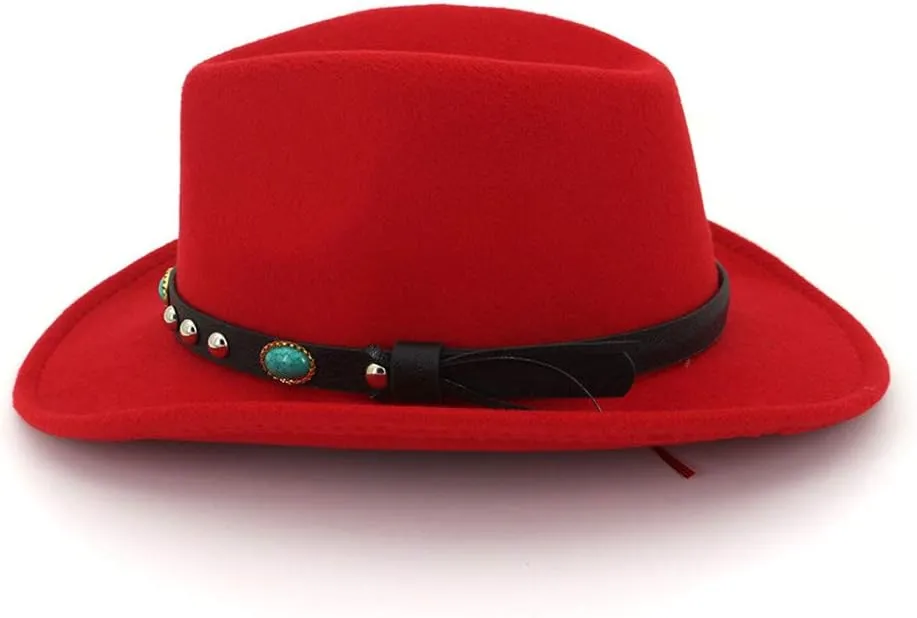 Unisex Solid Retro Fedora Roll up Wide Brim Hat Jazz Hat Dance Bridal Fashion Hat for Women Men