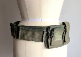 VINTAGE Women's khaki utility belt, Adjustable
